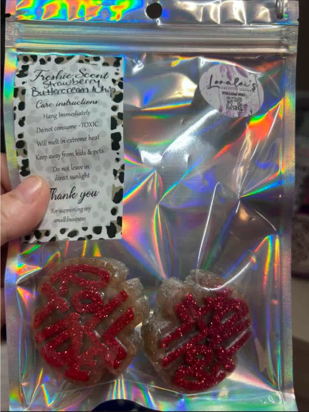 Vent clips for car Scent Strawberry Buttercream/roll tide